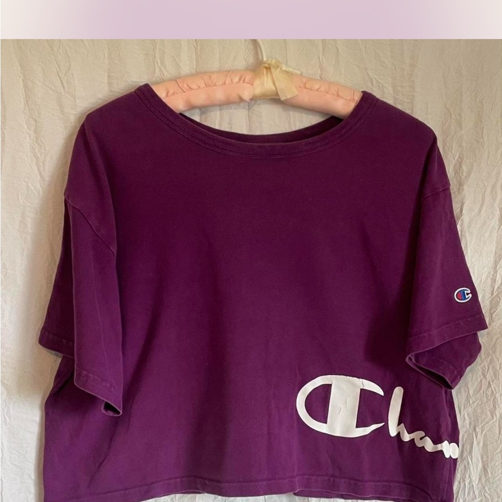 Champion Deep Purple Logo Tee